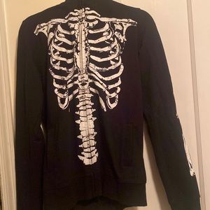 Full Zip Up Skelton Jacket